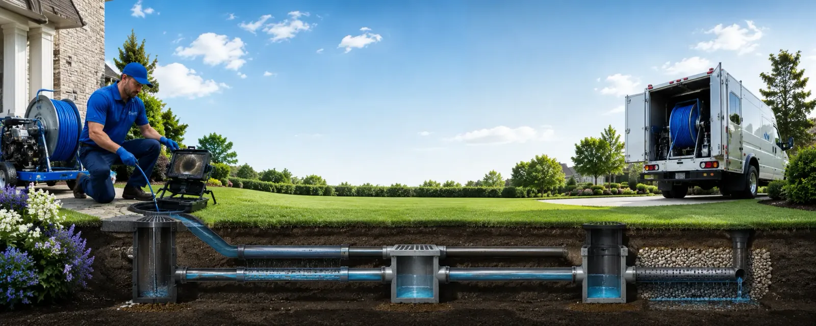 Outdoor drain cleaning information for Blanchard, ID